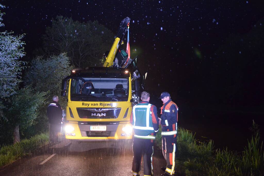 Gestolen auto in Aarkanaal aangetroffen