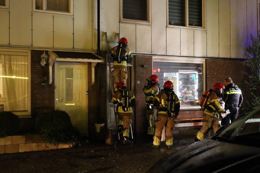Brandstichting bij woning