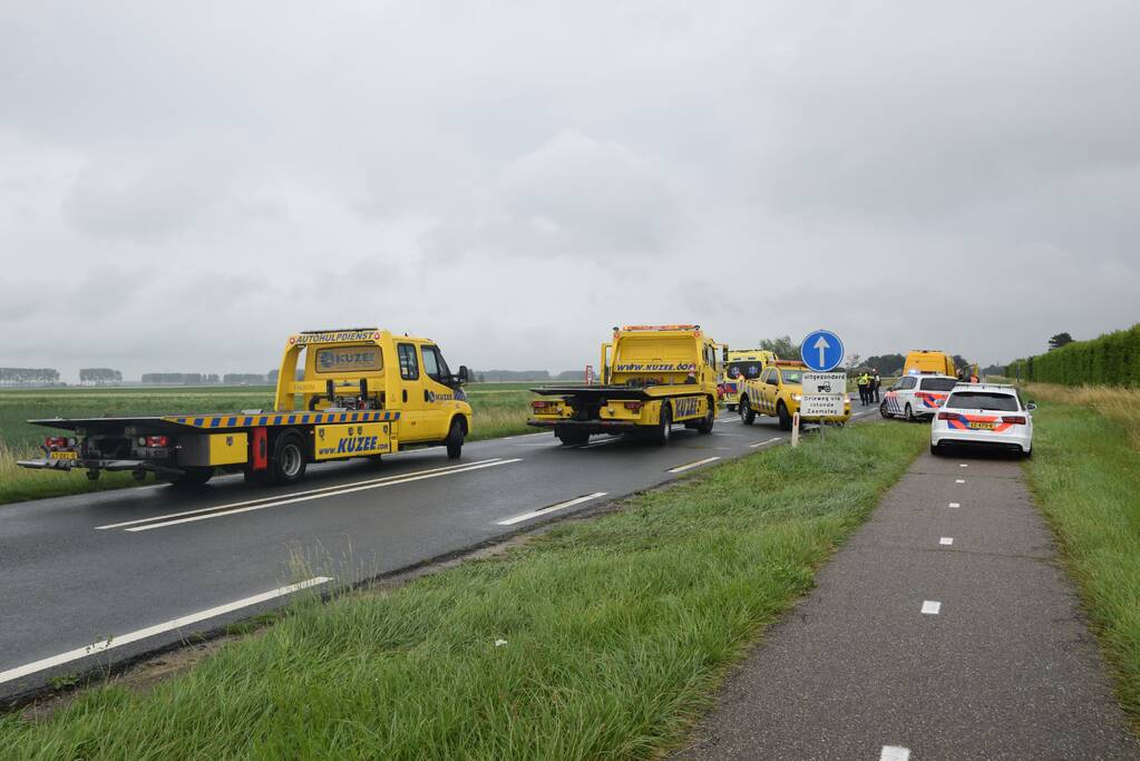 Vijf voertuigen betrokken bij ongeval