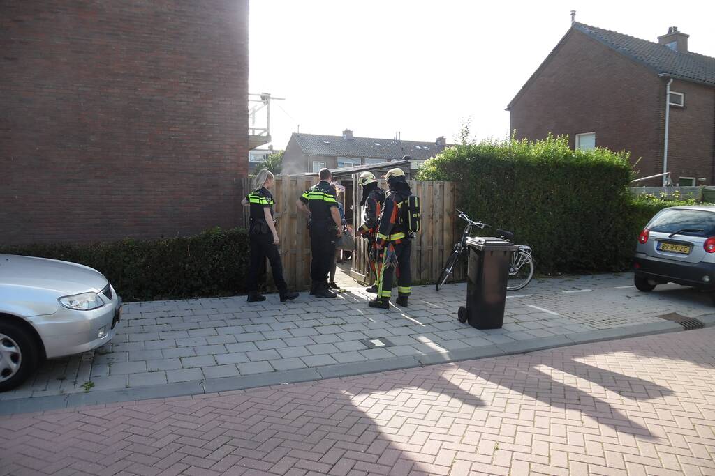 Persoon aangehouden bij brand