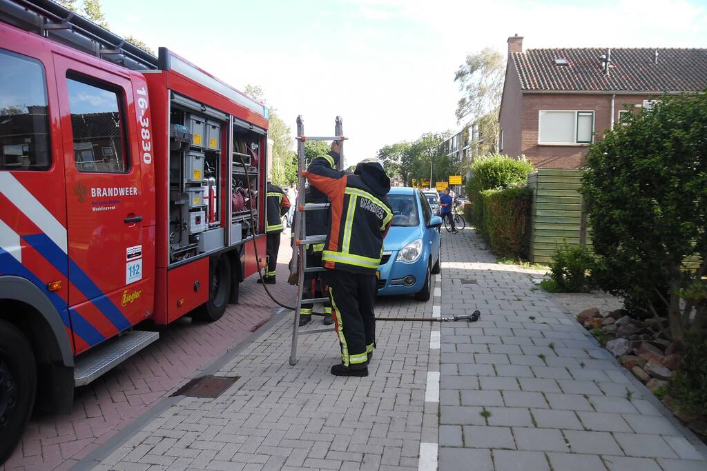 Persoon aangehouden bij brand