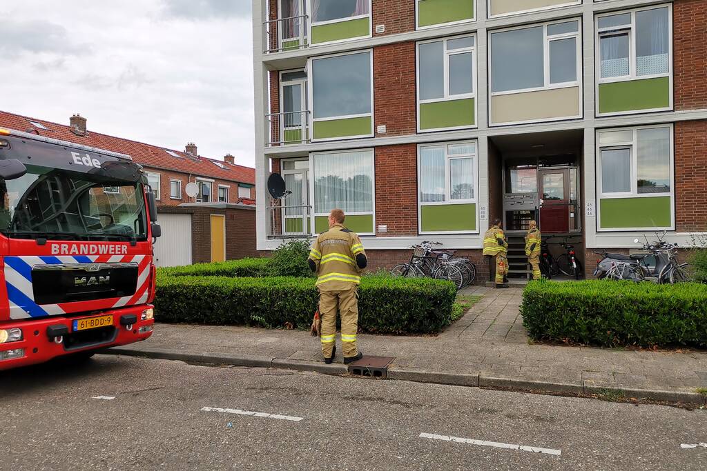 Gaslucht in woningen van flatgebouw