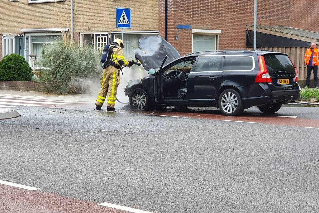 Flinke rookontwikkeling bij autobrand