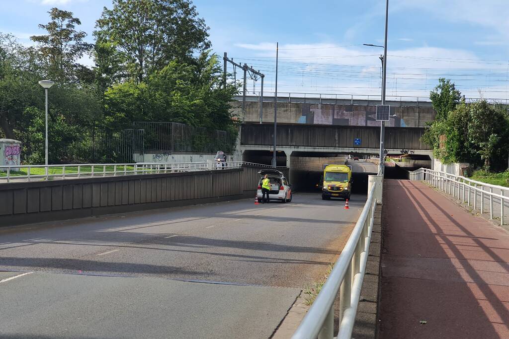 Veel schade door kop-staart botsing in tunnel