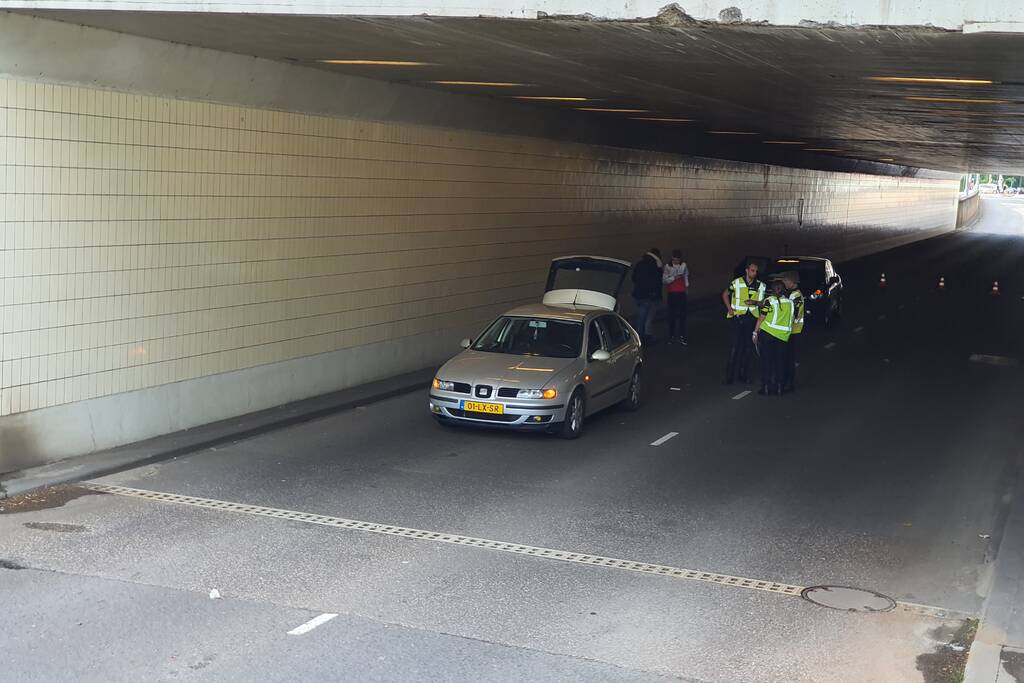 Veel schade door kop-staart botsing in tunnel