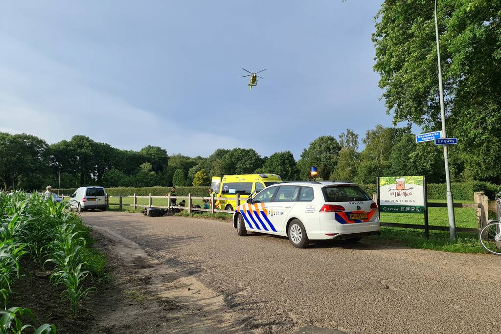Traumahelikopter ingezet bij ernstig ongeval