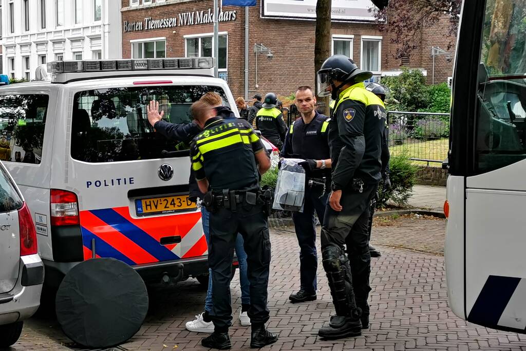 Politie grijpt in bij demonstratie