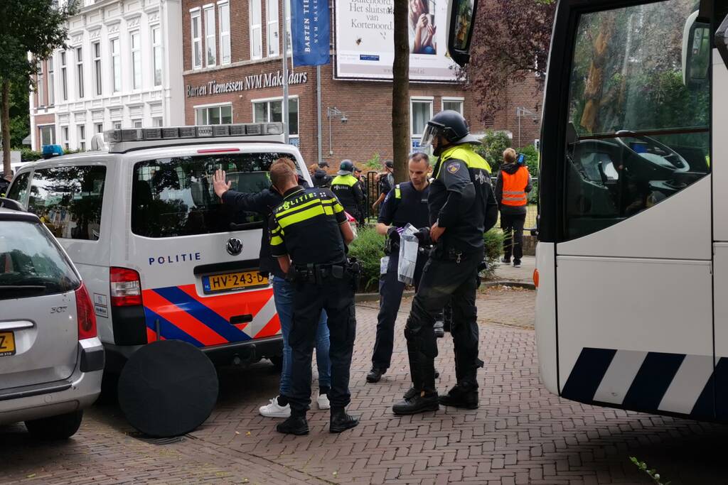 Politie grijpt in bij demonstratie