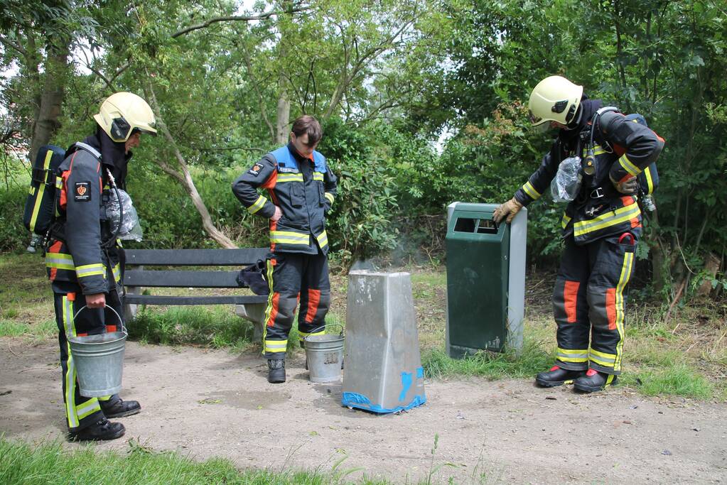 Containerbrand in park de houtkamp