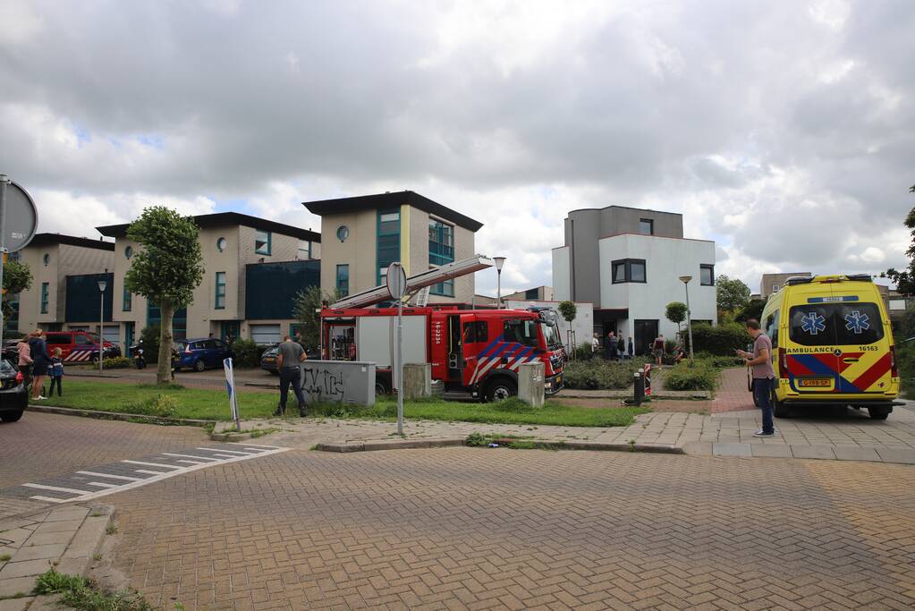 Flinke rookontwikkeling na kortsluiting in droger