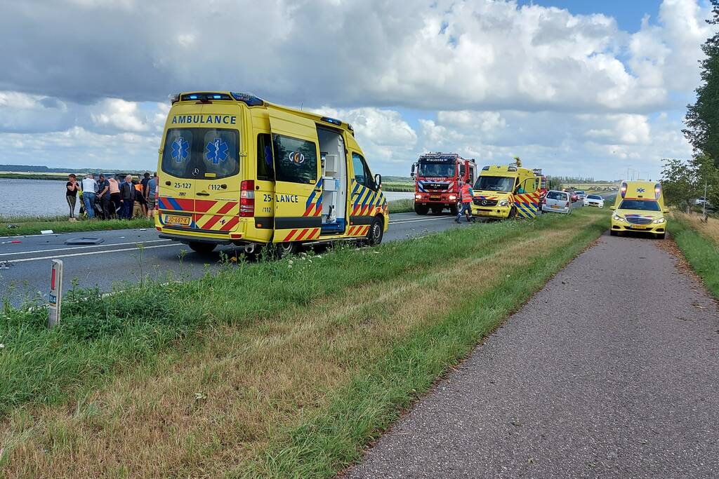 Gewonden bij frontale aanrijding
