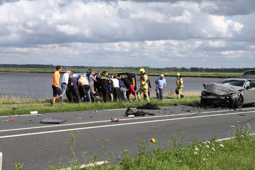 Gewonden bij frontale aanrijding