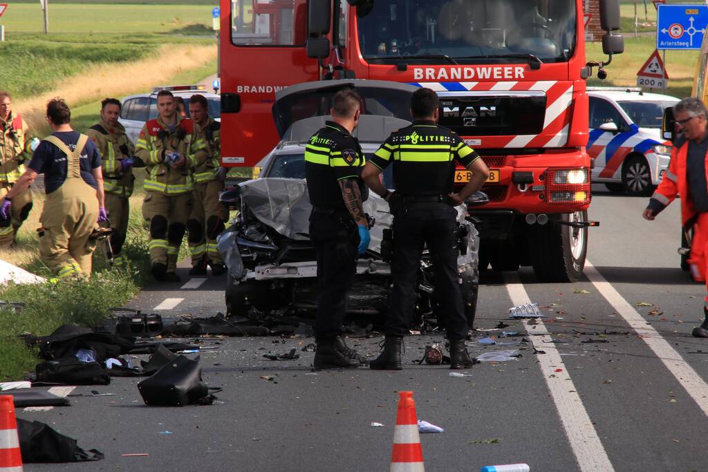 Gewonden bij frontale aanrijding
