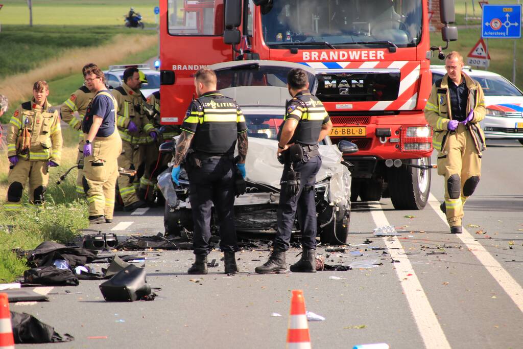 Gewonden bij frontale aanrijding