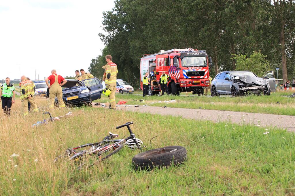 Gewonden bij frontale aanrijding