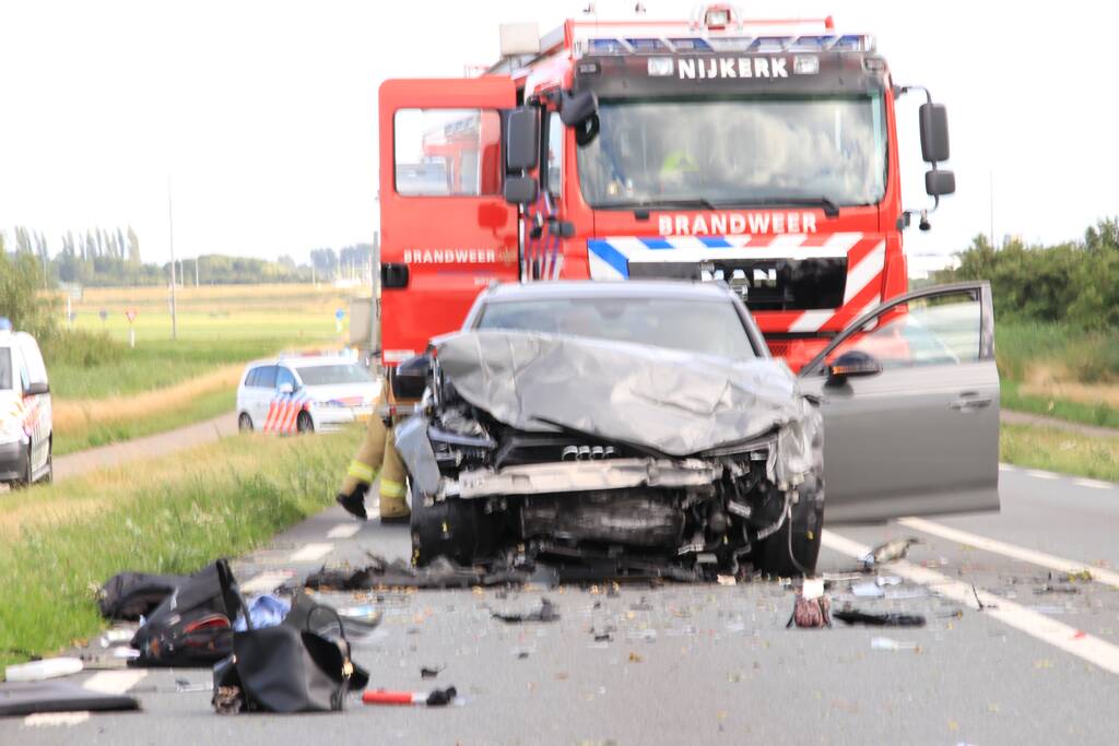 Gewonden bij frontale aanrijding