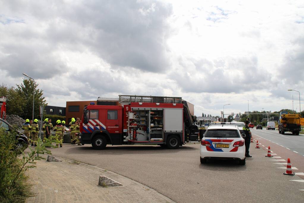 Gaslek ontstaan tijdens graafwerkzaamheden