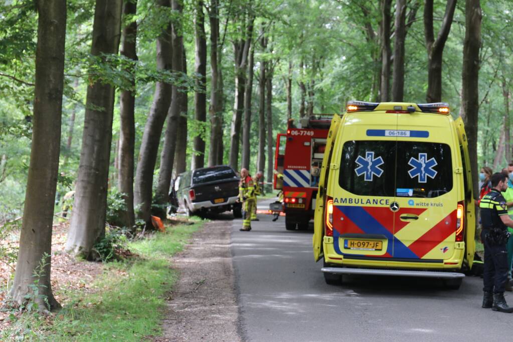 Zwaargewonde na aanrijding met boom
