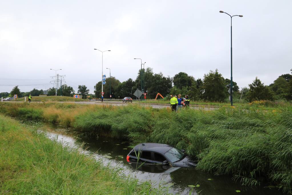 Auto te water geraakt