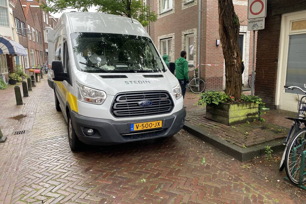 Gasleiding geraakt tijdens werkzaamheden