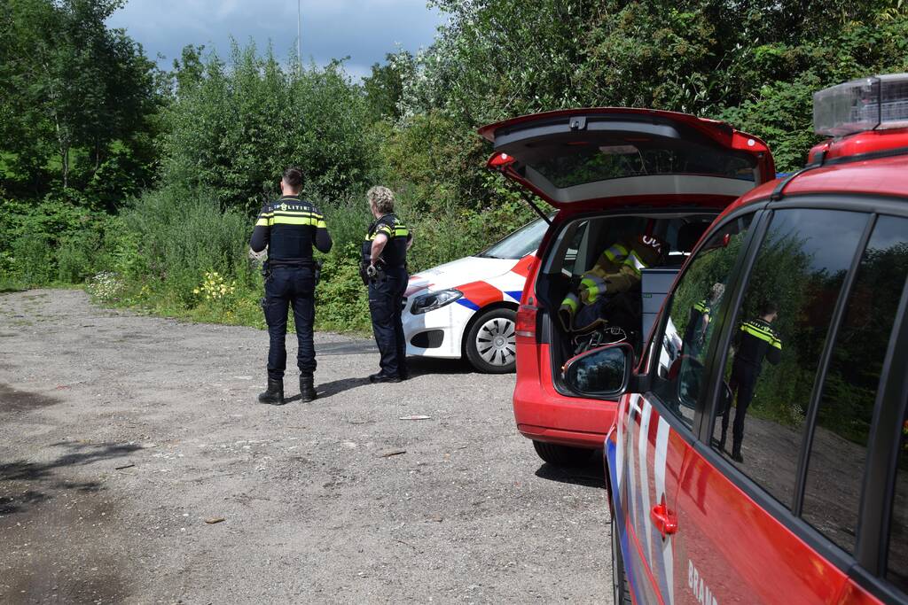 Brandweer onderzoekt achter gelaten vat