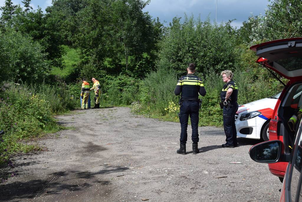 Brandweer onderzoekt achter gelaten vat