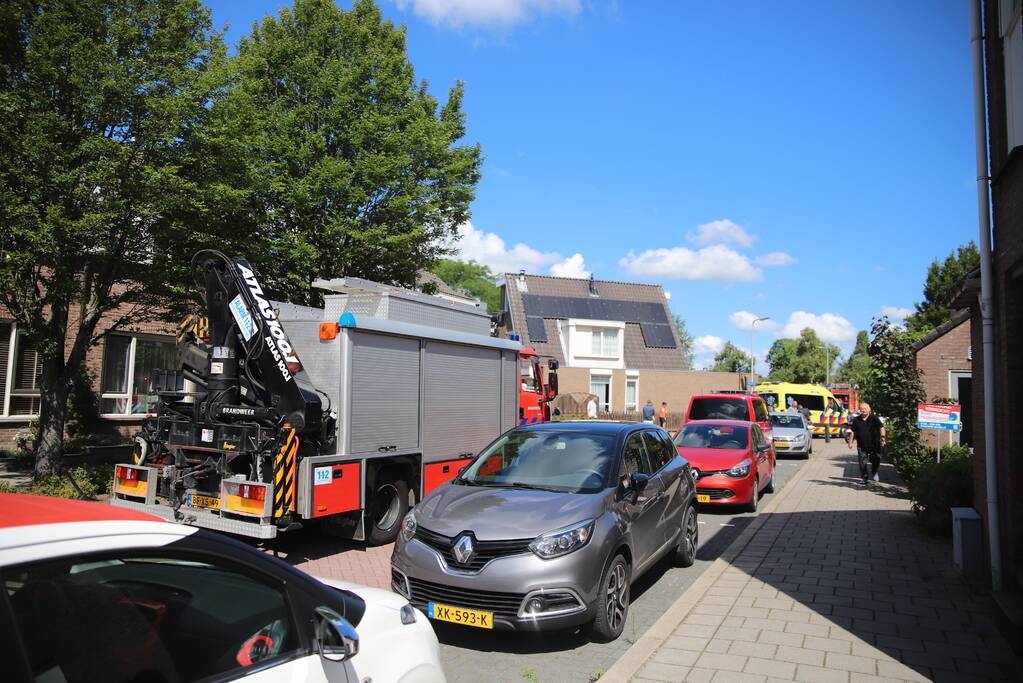 Gewonde nadat auto op de kant beland