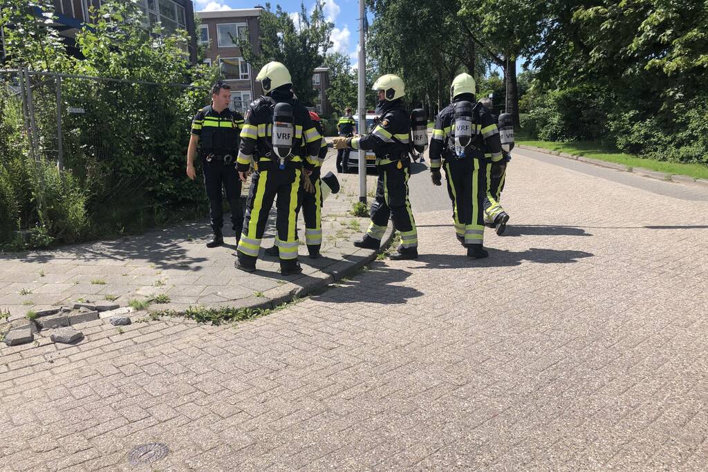 Brand in voormalig autoschadeherstelbedrijf
