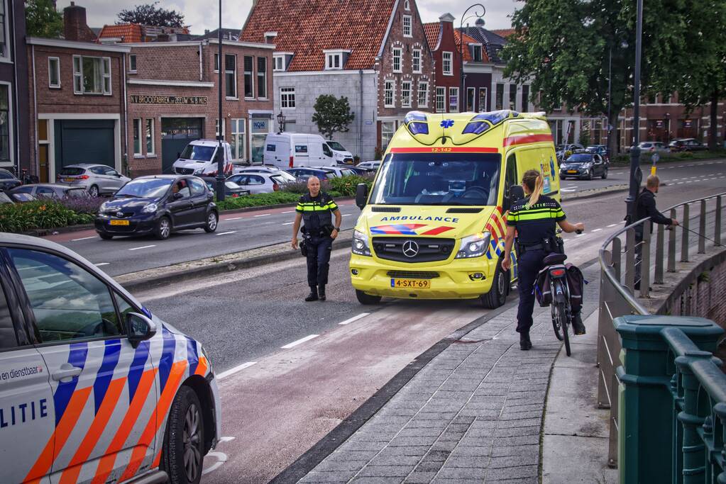 Man gewond na val met fiets