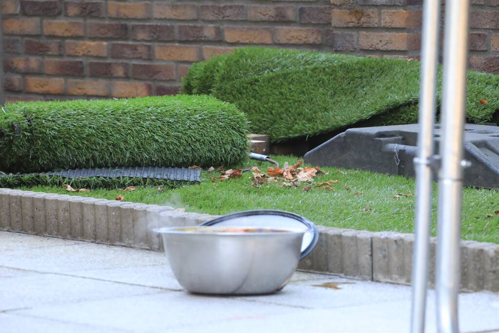 Veel bekijks bij brand in woning