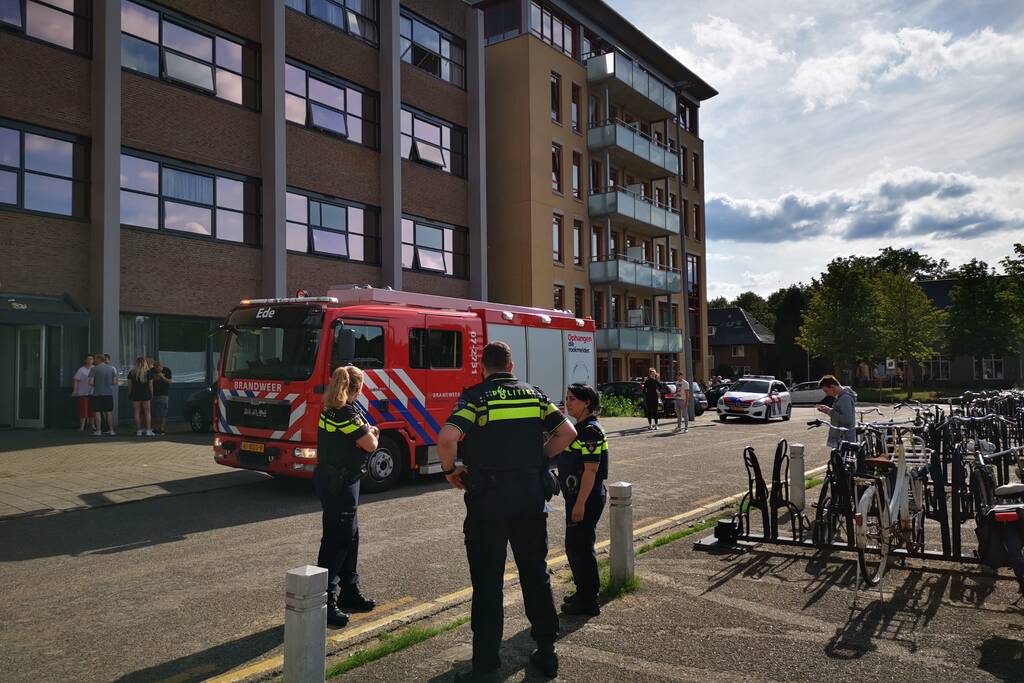 Veel bekijks bij brand