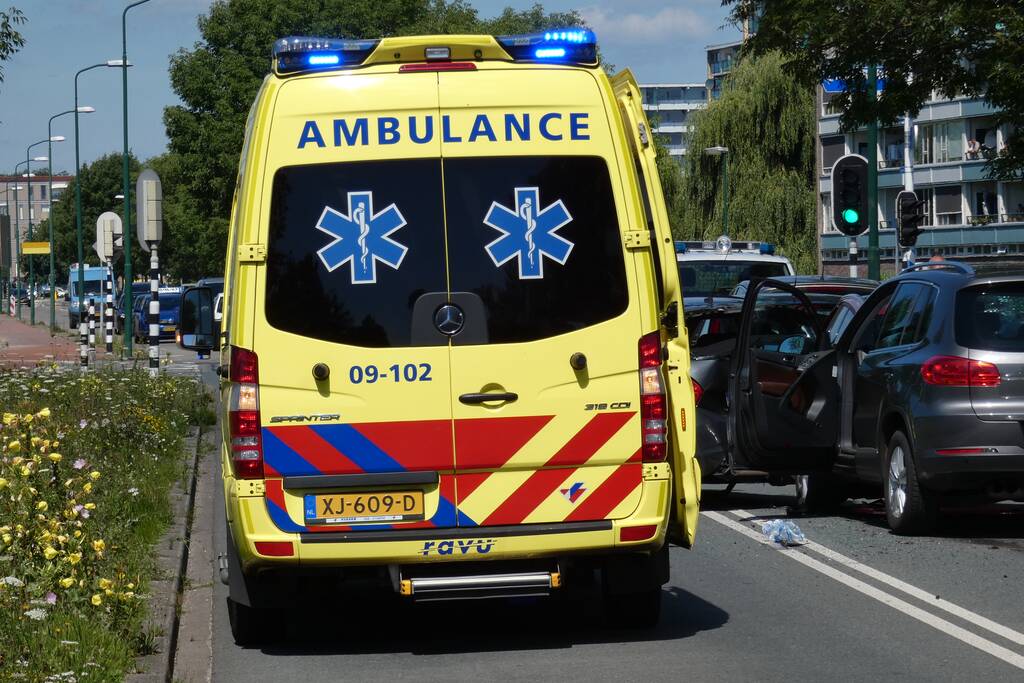 Veel schade bij kettingbotsing