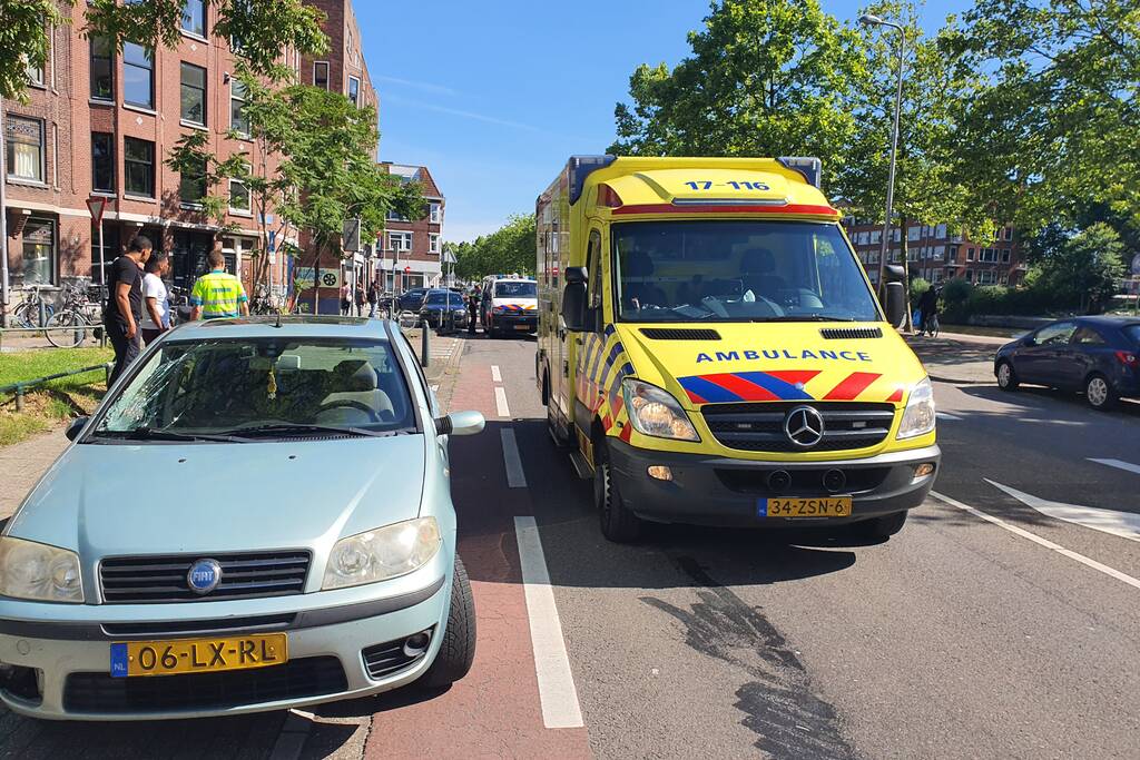 Fietser gewond bij aanrijding met auto