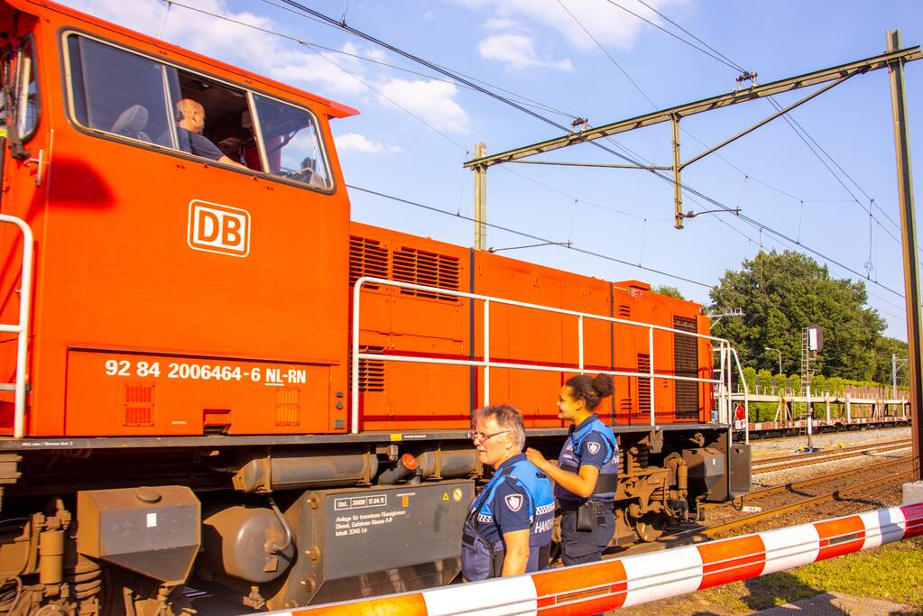 Goederentrein van spoor gelopen