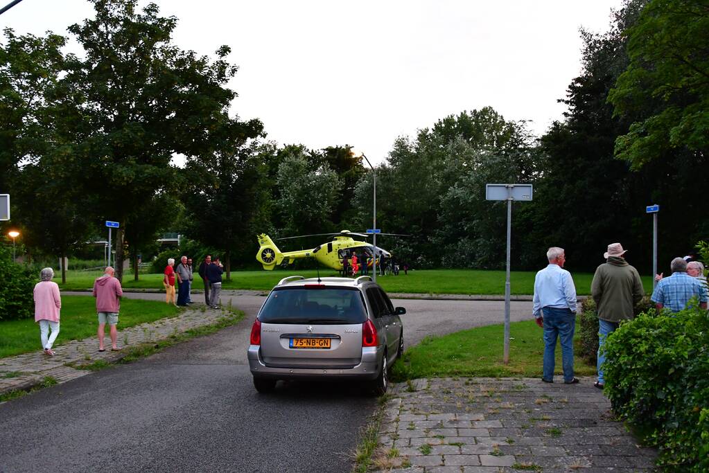 Veel bekijks bij inzet traumahelikopter