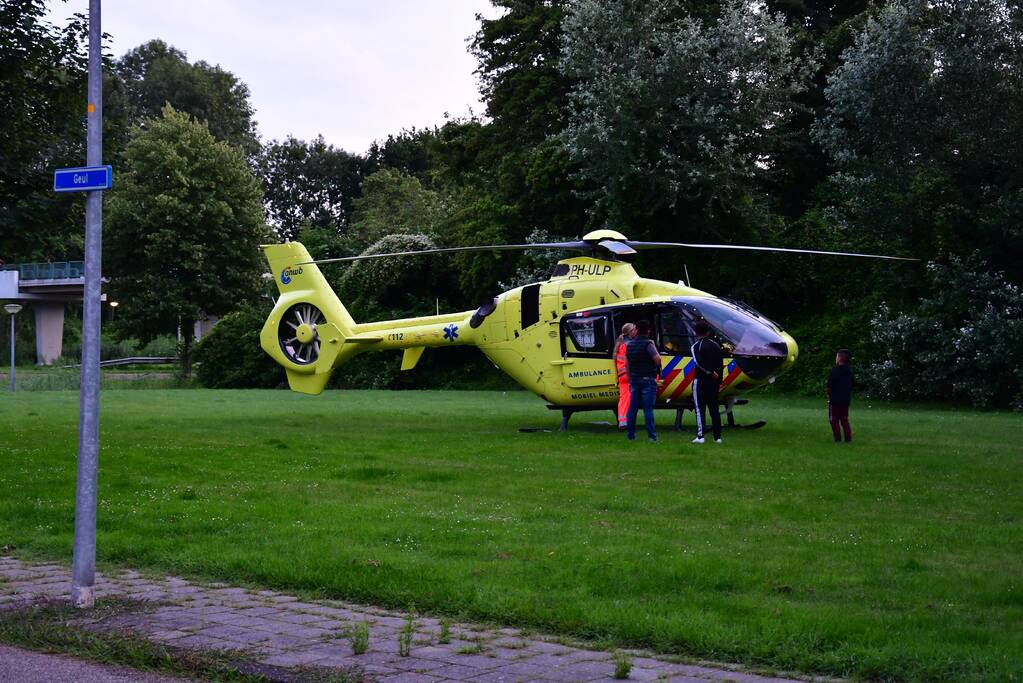Veel bekijks bij inzet traumahelikopter