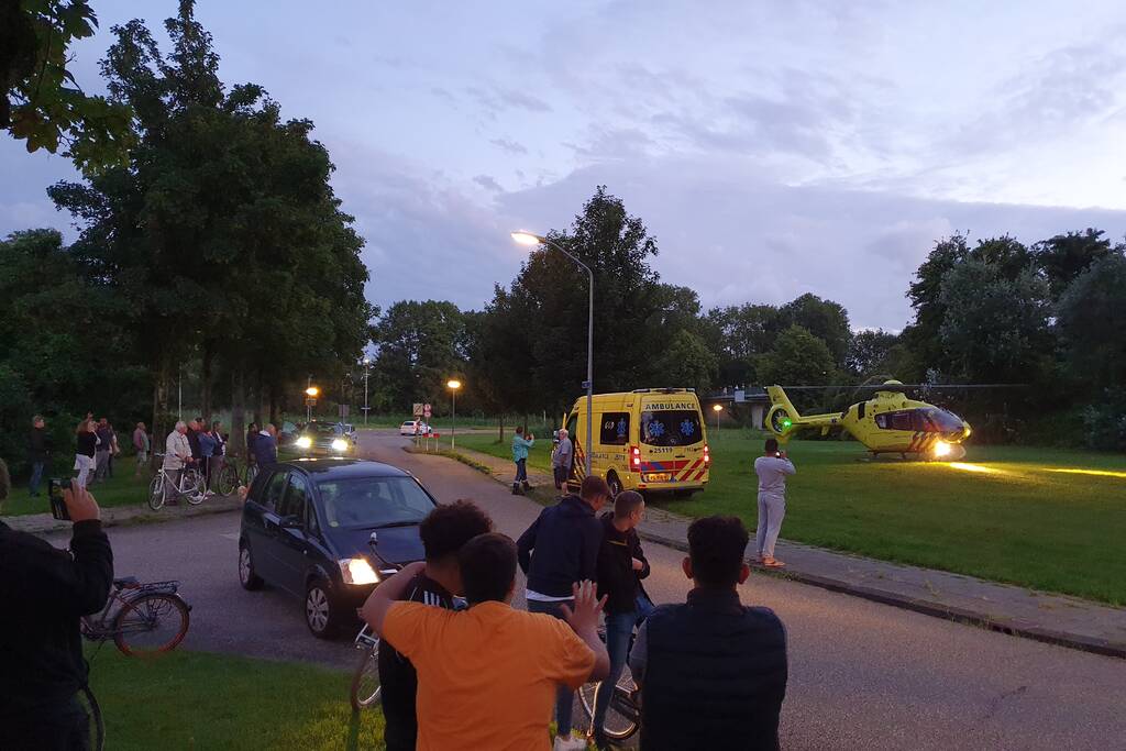 Veel bekijks bij inzet traumahelikopter