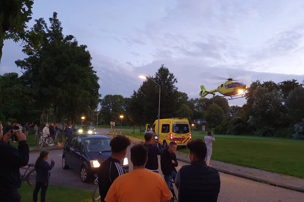 Veel bekijks bij inzet traumahelikopter