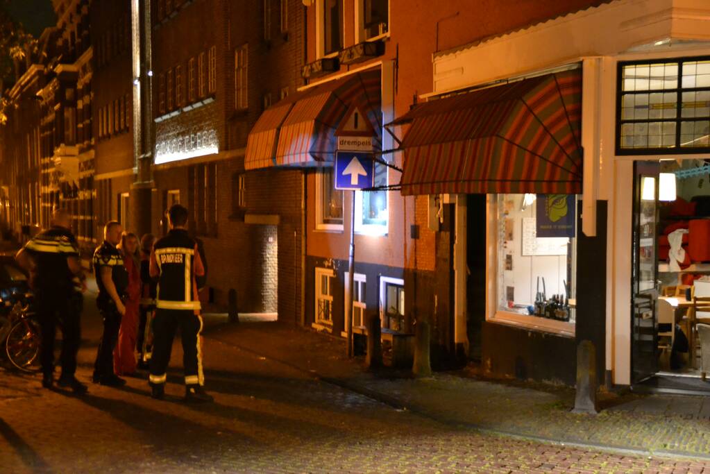 Deel zonnescherm afgebrand