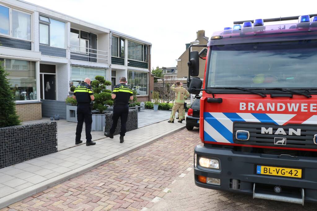 Woning ontruimd vanwege brand in keuken