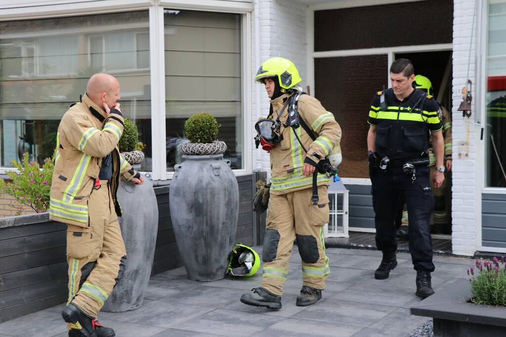 Woning ontruimd vanwege brand in keuken