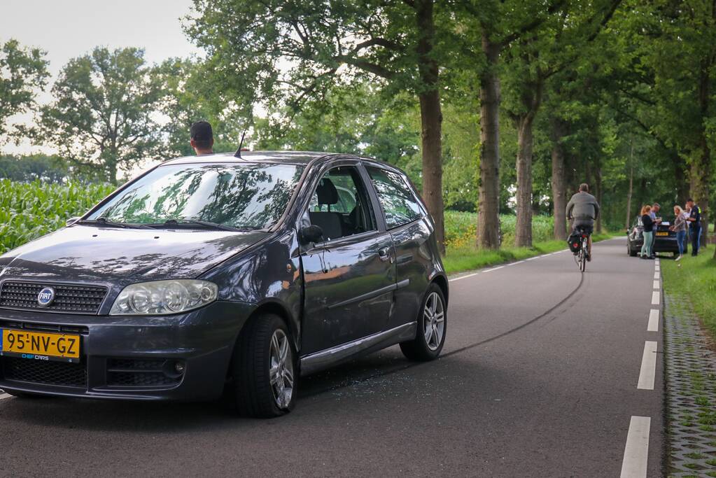 Dure Tesla beschadigd na botsing