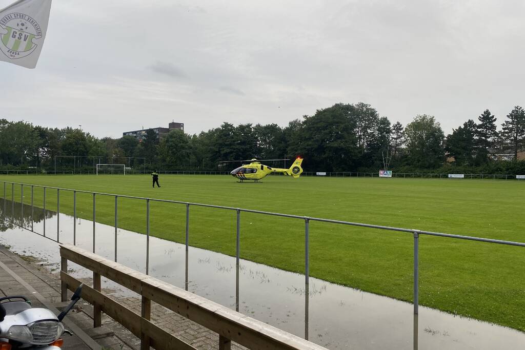 Traumahelikopter landt voor incident