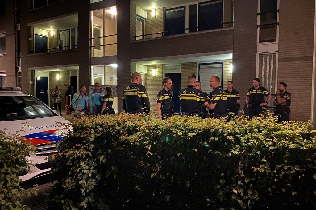 Grote politiemacht op de been in Goverwelle, verdachte aangehouden