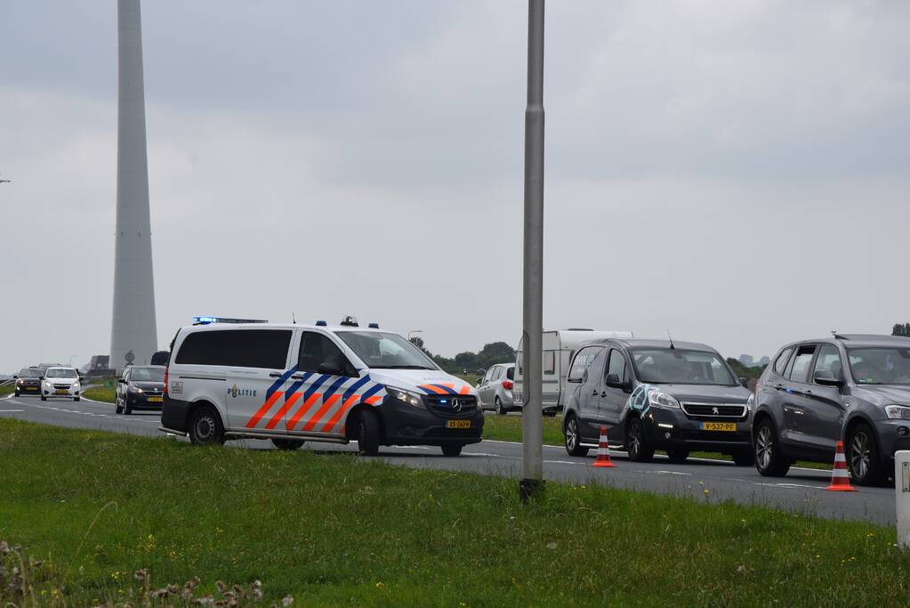 motorrijder gaat onderuit en raakt gewond
