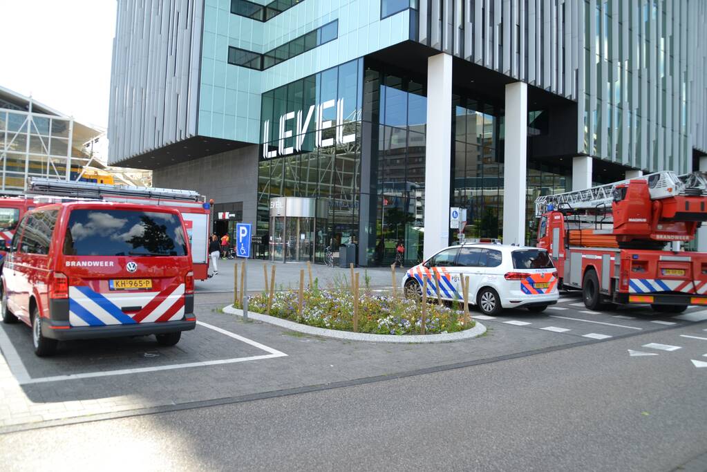 Brand in meterkast van kantoorpand Level