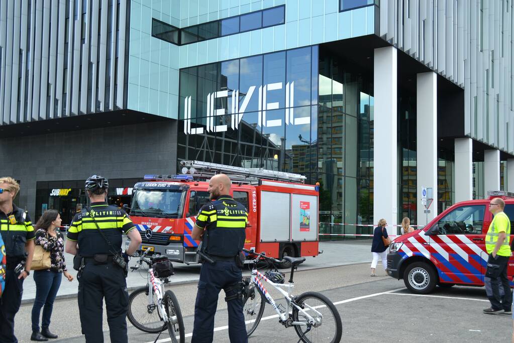 Brand in meterkast van kantoorpand Level