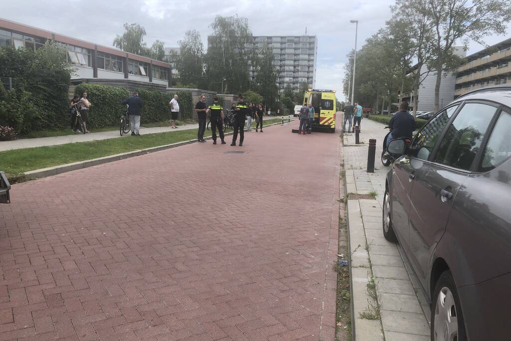 Aanrijding tussen fietser en auto