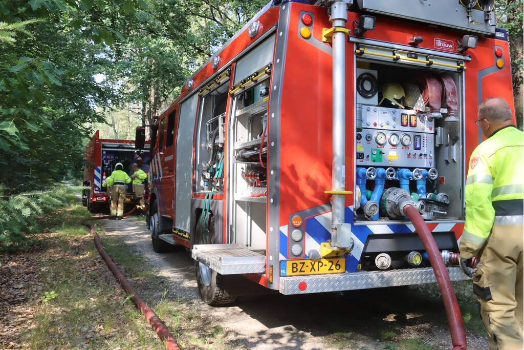 Flink stuk bos in brand