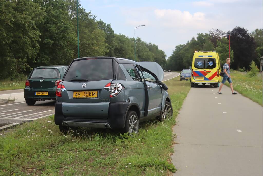 Brommobiel slaat over de kop